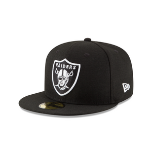 Las Vegas Raiders - Black White - New Era 5950 Fitted Cap