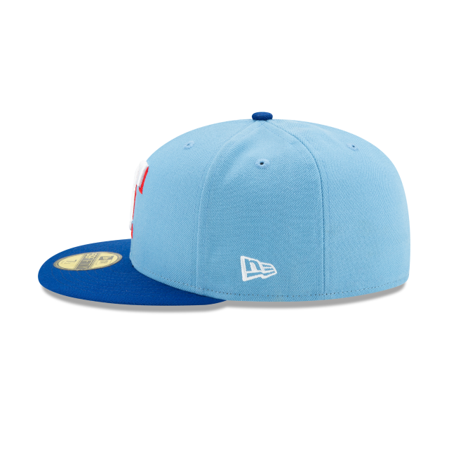 New Era Cap Men's New Era Texas Rangers On-Field Authentic Collection 59FIFTY Fitted Hat, SIZE: 7¼ - in Light Blue